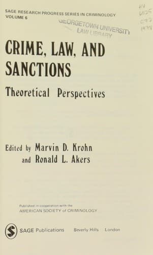Tapa de Crime, law, and sanctions