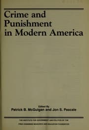 Tapa de Crime and punishment in modern America