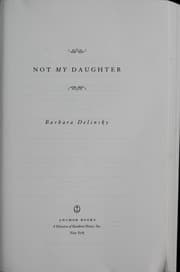 Tapa de Not my daughter