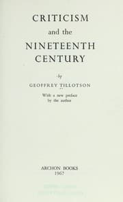 Tapa de Criticism and the nineteenth century