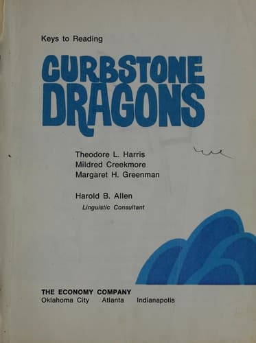 Tapa de Curbstone dragons (Keys to reading)