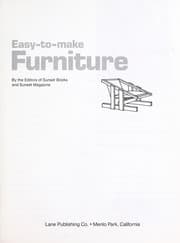 Tapa de Easy to Make Furniture