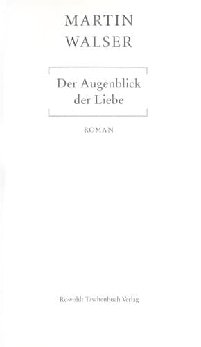 Tapa de Der Augenblick der Liebe