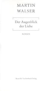 Tapa de Der Augenblick der Liebe