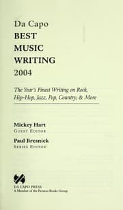 Tapa de Da Capo best music writing 2004