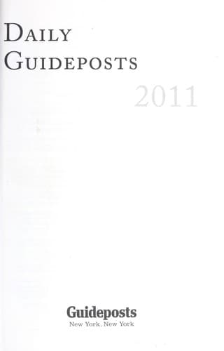 Tapa de Daily guideposts 2011