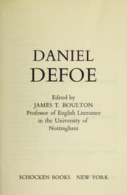 Tapa de Daniel Defoe
