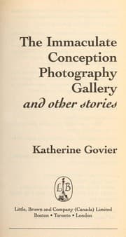 Tapa de The immaculate conception photography gallery and other stories