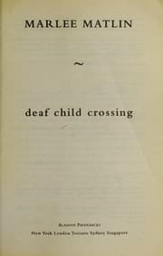 Tapa de Deaf child crossing