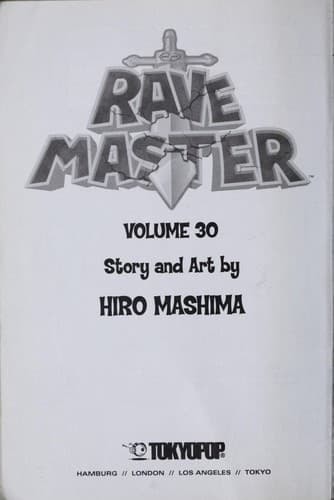 Tapa de Rave Master Volume 30