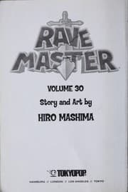 Tapa de Rave Master Volume 30
