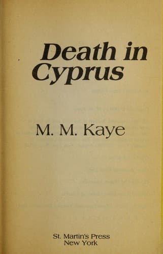 Tapa de Death in Cyprus