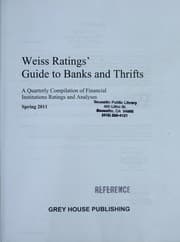 Tapa de Weiss Ratings Guide to Banks & Thrifts Spring 2011
