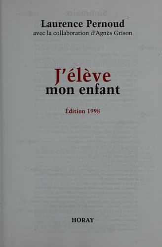 Tapa de J'e le  ve mon enfant