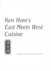 Tapa de Ken Hom's East meets West cuisine