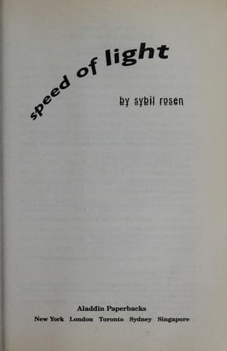 Tapa de Speed of light