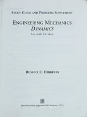 Tapa de Study guide and problems supplement, Engineering mechanics--dynamics