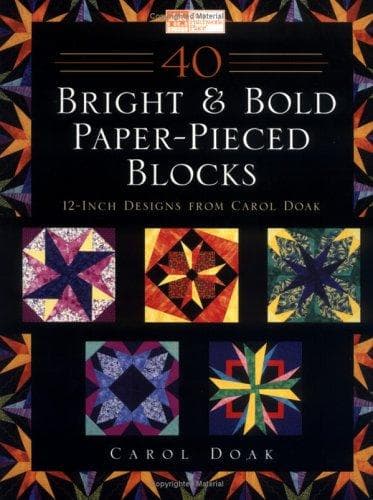 Tapa de 40 Bright & Bold Paperpieced Blocks