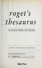 Tapa de Roget's thesaurus