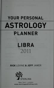 Tapa de Your personal astrology planner 2011 - Libra
