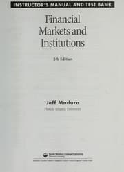 Tapa de Financial markets and institutions