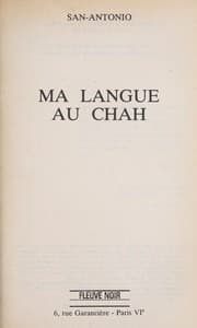 Tapa de Ma langue au Chah