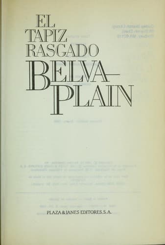 Tapa de El tapiz rasgado