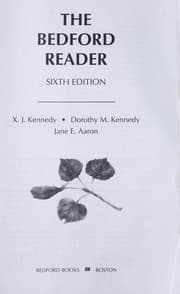 Tapa de The Bedford reader