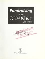 Tapa de Fundraising for dummies