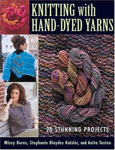 Tapa de Knitting with hand-dyed yarns