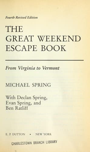 Tapa de The great weekend escape book