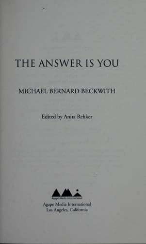 Tapa de The answer is you