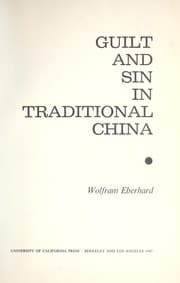 Tapa de Guilt and sin in traditional China