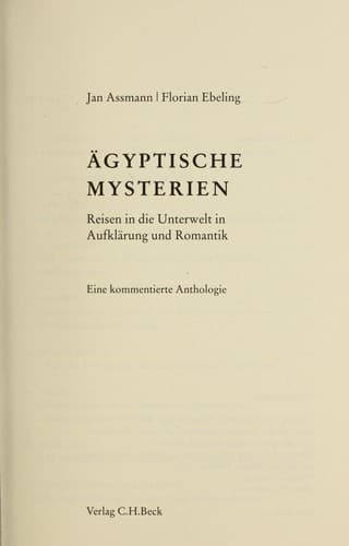 Tapa de Ägyptische Mysterien