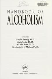 Tapa de Handbook of alcoholism