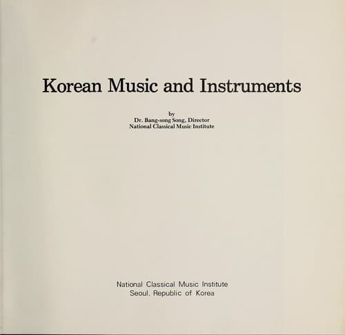 Tapa de Korean music and instruments