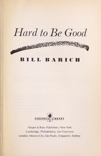 Tapa de Hard to be good