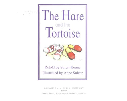 Tapa de The hare and the tortoise