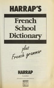 Tapa de Harrap's Student French Dictionary
