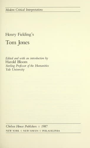 Tapa de Henry Fielding's Tom Jones