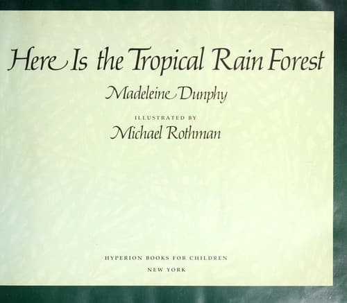 Tapa de Here is the tropical rain forest