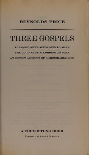 Tapa de The three Gospels