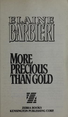 Tapa de More precious than gold