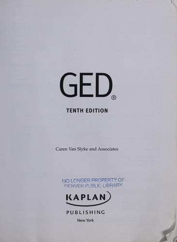 Tapa de GED