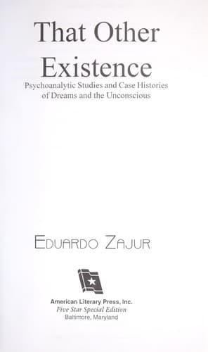 Tapa de That other existence