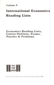 Tapa de International Economics Reading Lists