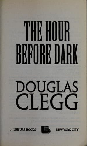 Tapa de The hour before dark