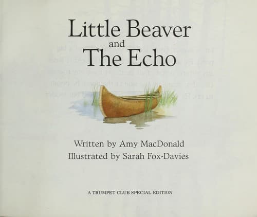 Tapa de Little beaver and the echo