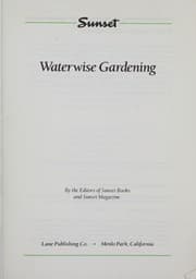 Tapa de Waterwise gardening