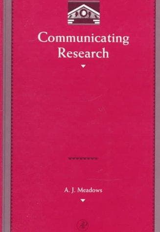 Tapa de Communicating research